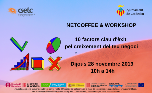 Netcoffee 28 de novembre de 2019: 10 factors clau d'èxit pel creixement del teu negoci