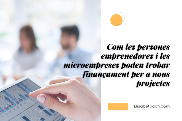 Finançament emprenedores i microempresas