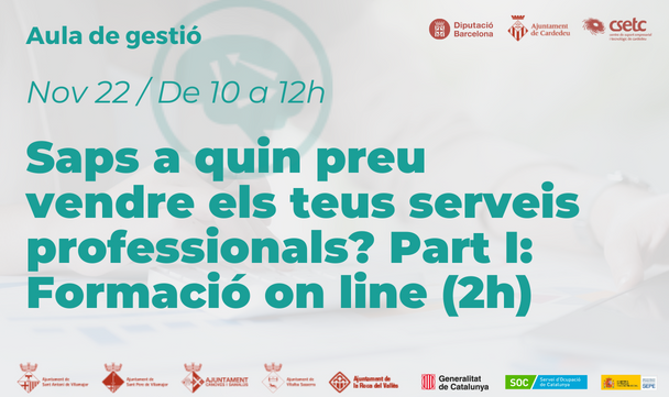 A quin preu vendre els teus serveis professionals Part I